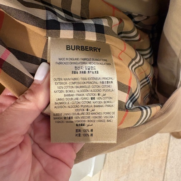 Authentic Burberry Women Beige Trench Coat - size 4 - Picture 5 of 6